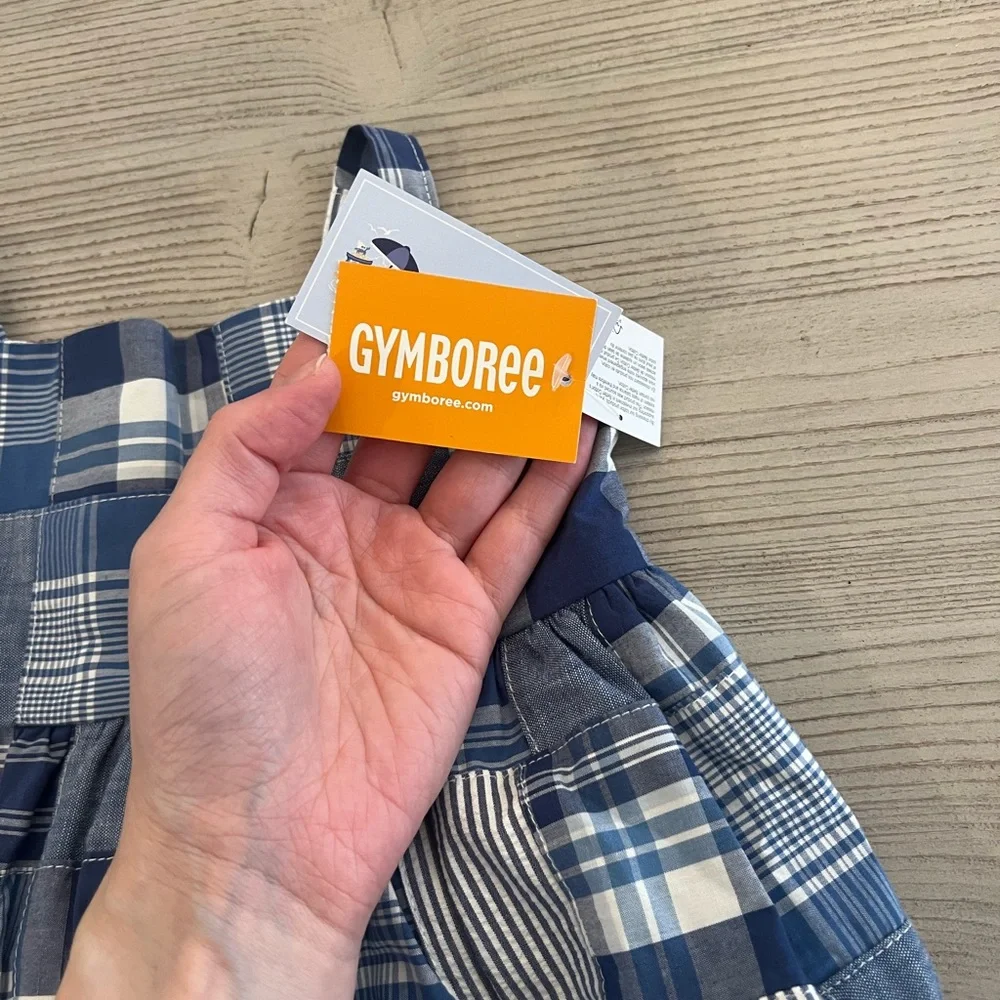 Blue madras print, sleeveless toddler girls dress from Gymboree - Picture 12 of 12